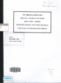 PT. Iriana Sentani: Sentani-contract of work area code 96P00067 proposed budgget and work program for year I of exploration period