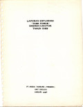 Laporan eksplorasi task force daerah sekitar Cikotok PKL. No:021/KOG.1990