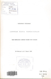 Laporan Hasil Pemeriksaan Team Eksplorasi Mangan Flores Unit Geologi 24 Februari - 3 Maret 1986
