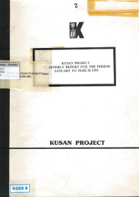Quarterly report for the period January to March 1995: Kusan Project, report no: RS-186