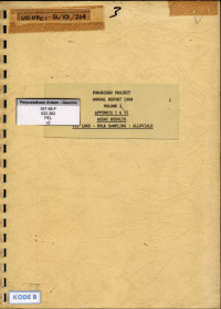 Purukcahu Project Annual Report 1988 Volume 2 Appendix I & II, Assay Results, Pit Logs - Bulk Sampling: Alluvials