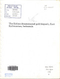 The Kelian Disseminated Gold Deposit, East Kalimantan, Indonesia