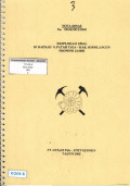 Eksplorasi Emas di Daerah G. Patah Tiga - Kabupaten Sarolangun Provinsi Jambi: Nota Dinas No. 292/K/2011/2005