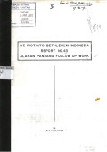 Report No. 43 Alahan Panjang follow up Work: PT Riotinto Bethlehem Indonesia