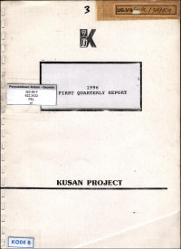 First quarterly report 1996: Kusan Project
