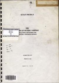 Third quarterly report (including September 1995 monthly progress report) 1995, report no. RS-236: Kusan Project