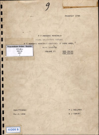 Final geological report PT. Mangani Minerals contract of work area, West Sumatera volume II