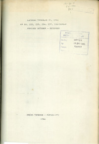 Laporan triwulan IV, 1986 KP DU. 223, 235, 236, 237, 238