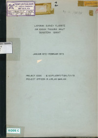Laporan Survey Fluorite Air Angek Tanjung Balit sumatera Barat: Januari 1972 - Februari 1972