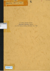 Quarterly progress report for the period ending September 30, 1988: Prospect 9756