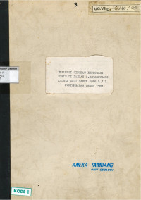 Evaluasi singkat esplorasi pirit di daerah G. Damargusang Kalimantan Selatan dari tahun 1986 s/d pertengahan tahun 1989