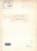 Geological Report to the Department of Mines: Muko-Muko COW, Bengkulu
