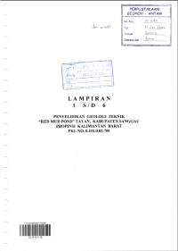 Lampiran 1 s/d 6 penyelidikan geologi teknik 