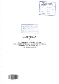Lampiran 7 (2)  penyelidikan geologi teknik 