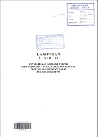 Lampiran 8 s/d 17 penyelidikan geologi teknik 