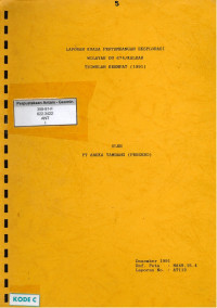 Laporan kuasa pertambangan eksplorasi wilayah DU 674/KALBAR triwulan keempat (1991)