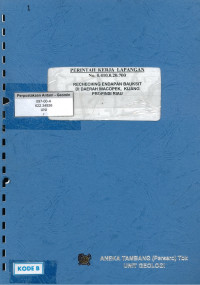 Rechecking endapan bauksit di daerah Wacopek, Kijang Propinsi Riau: PKL No. 0.410.0.20.700