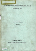 Hasil uji laboratorium mekanika tanah Februari 1993: Conto Terganggu PKL NO. 21/D-P/22/1992: Lampiran 3