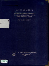 Laporan akhir: pekerjaan 