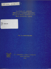 Laporan akhir: Pekerjaan 
