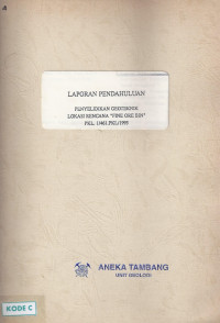 Laporan pendahuluan penyelidikan geoteknik lokasi rencana 