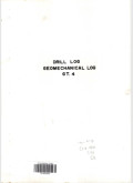Drill log geomechanical log GT.4