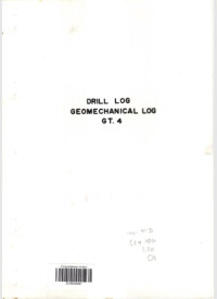 Drill log geomechanical log GT.4