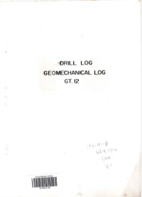 Drill log geomechanical log GT.12