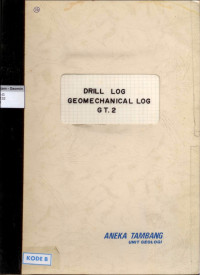 Drill log geomechanical log GT.2