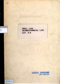 Drill log geomechanical log cgt. 2a