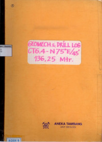 Geomech & drill log CTG.4 - N75°E/45° 136,25 m