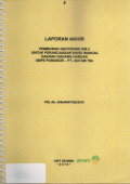 Laporan akhir: pemboran geoteknik RM-3 untuk perancangan raise manual daerah Gudang Handak UBPE Pongkor - PT. Antam Tbk: PKL NO 428a/604/PUE/2010