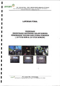 Laporan final: pekerjaan investigasi geoteknik dalam rangka peninggian tailing dam utama Pongkor (10 titik bor & 10 titik sondir)