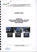 Laporan final: pekerjaan survey investigasi muka air tanah disekitar tailing dam utama UBPE Pongkor
