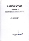 Lampiran III core log: Eksplorasi emas dan mineral pengikutnya daerah G. Pongkor dsk. Kabupaten Bogor, provinsi Jawa Barat: SP NO 135/6-22/PAT/2009 SP NO. 2282/23-22/PAT/2009
