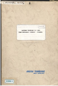 Laporan Triwulan II / 1991 team esplorasi Cibugis - Cisarua
