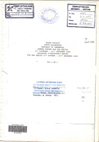Annual report for the period 1st January - 31st December 1989 including 6th quarterly report for the period 1st october - 31st december 1989: vol. 1 of 1