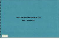Drill log & geomechanical log BKD.1 N190E/25