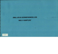 Drill log & geomechanical log BKD.3 N180 E/45