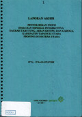 Laporan akhir penyelidikan umum emas dan mineral pengikutnya daerah Tarutung, Adian Koting dan Garoga, Kabupaten Tapanuli Utara, Propinsi Sumatera Utara : SP No. 3574.a/24-22/PAT/2008