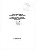 Laporan kegiatan Triwulan III - Tahun 2005 daerah Cibaliung - Cimanggu Kab. Pandeglang - Provinsi Banten KW.96 PPO 019
