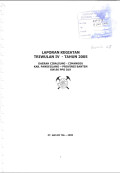 Laporan kegiatan Triwulan IV - tahun 2005 daerah Cibaliung - Cimanggu Kab. Pandeglang - Provinsi Banten KW. 96 PPO 019