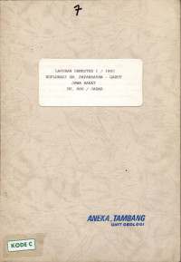 Laporan semester I/1992 eksplorasi GN. Papandayan - Garut Jawa Barat DU. 866/Jabar
