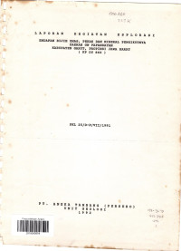 Laporan kegiatan eksplorasi endapan bijih emas, perak, dan mineral pengikutnya daerah Gn. Papandayan, kabupaten garut, propinsi Jawa Barat (KP DU 866): PKL 25/D-P/VII/1991