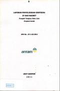 Laporan penyelidikan geofisika IP dan magnet prospek Tangkui, Batu Licin, Propinsi Jambi : SPK No. 07.1-02.2011
