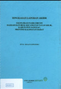 Ringkasan laporan akhir eksplorasi pasir zircon daerah Batubesi, Kecamatan Tayan Hilir, Kabupaten Sanggau, Propinsi Kalimantan Barat : SP No. 1013.a/13-22/PAT/2012