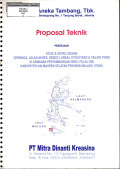 Proposal Teknik Pekerjaan Studi & Detail desain dermaga, jalan akses, grizzly, areal stockyard & tailing pond di kawasan pertambangan nikel pulau Obi Kabupaten Halmahera Selatan Provinsi Maluku Utara