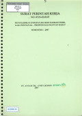 Penyelidikan endapan bauksit daerah Toho kab. Pontianak - propinsi Kalimantan Barat Semester 1 - 2007: SPK No. 07.03-22.03.07