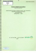 Eksplorasi bauksit daerah tayan, kab. Sanggau, propinsi Kalimantan Barat (KW 98PP0183) Semester 1 - 2007: SPK No. 07.01-22.01.07