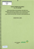 Eksplorasi emas dan mineral pengikutnya daerah Tarutung & Garoga, kab. Tapanuli Utara, propinsi Sumatera Barat dan Jagong Jeget, kab. Aceh Tengah, prop. Nangro Aceh Darussalam Semester II/2008: SPK No. 07.1-08.2008